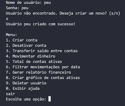 Imagem do projeto de Rest Api de Gerenciamento Financeiro